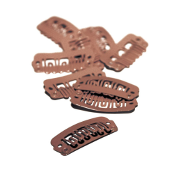 Balmain Extension Clips Large Brown 10 st