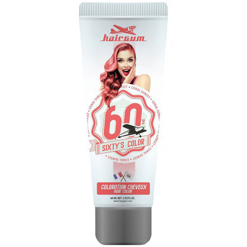 Hairgum Sixty's Color Coral Sunset 60 ml Kopen?