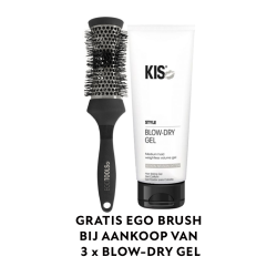 KIS Blow-Dry Gel En Gratis EGO Brush 53mm 200 ml