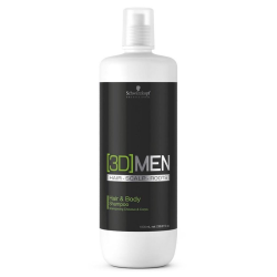 Schwarzkopf 3D Men Hair And Body Shampoo Salon 1000 ml